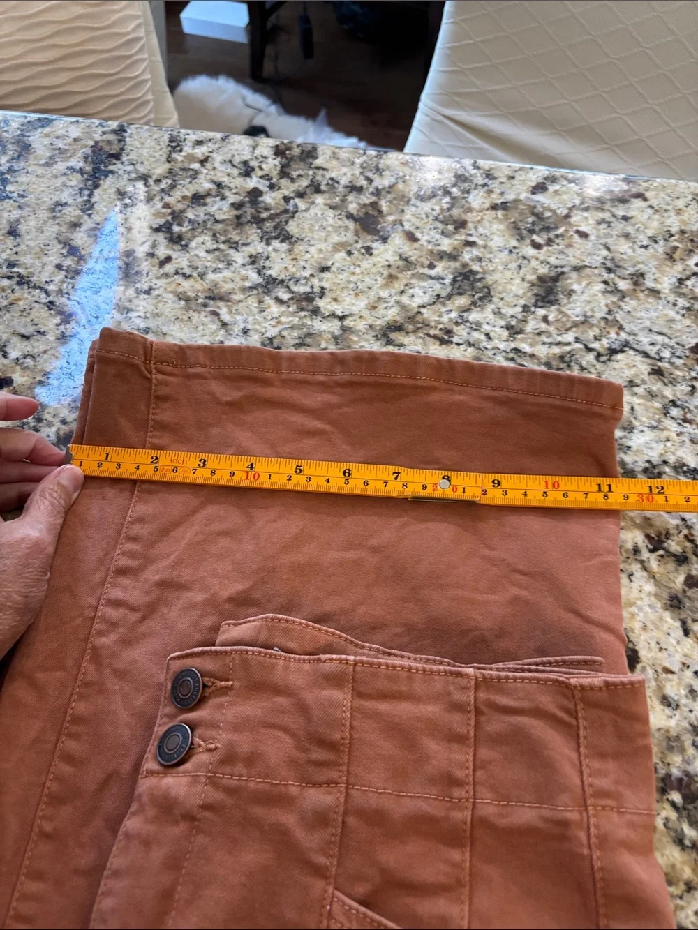 Mica High-Rise Women's Chinos in Warm Rust